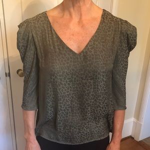 Animal print blouse